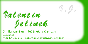 valentin jelinek business card